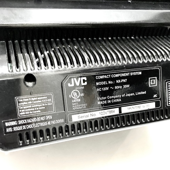 JVC Compact Component System NX-PN7 Dual Play for iPod Audio Dock - Picture 11 of 15